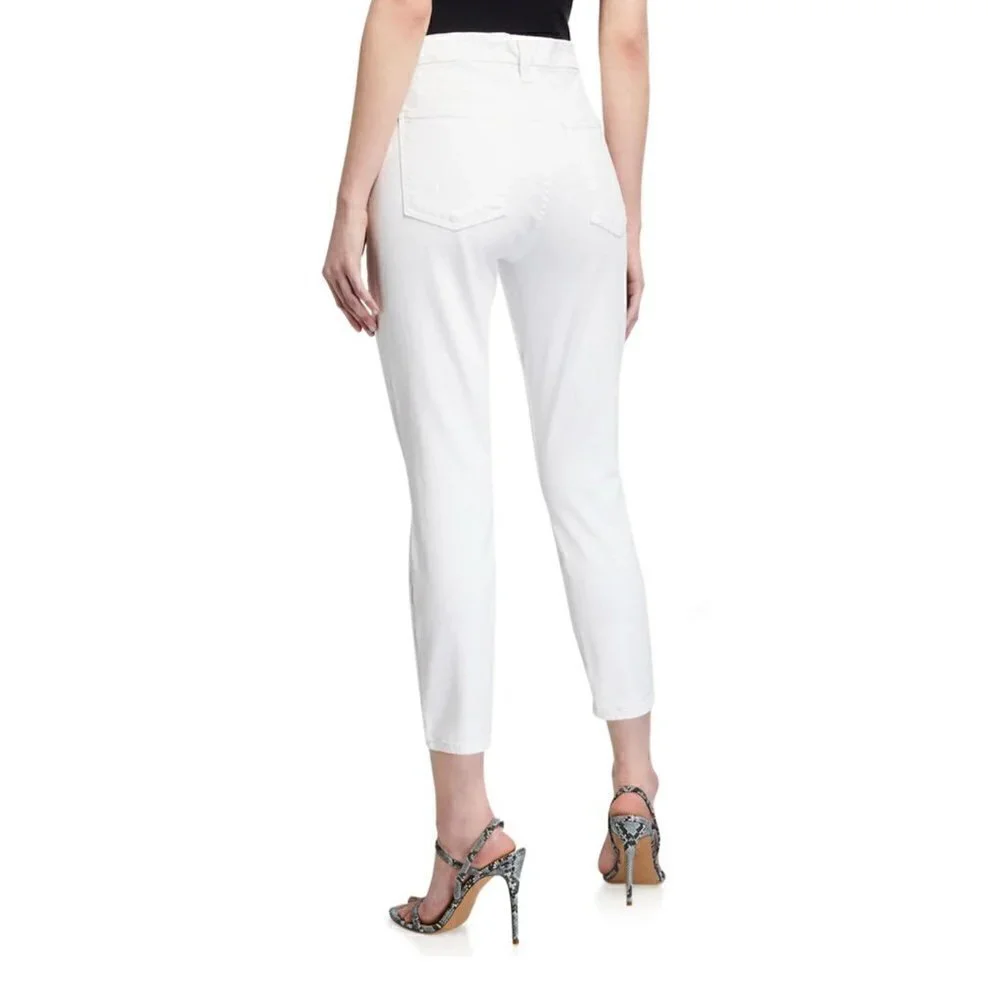 NWT Jen7 by 7 for All Mankind Size 2 Cropped Skinny Jeans White MSRP $99